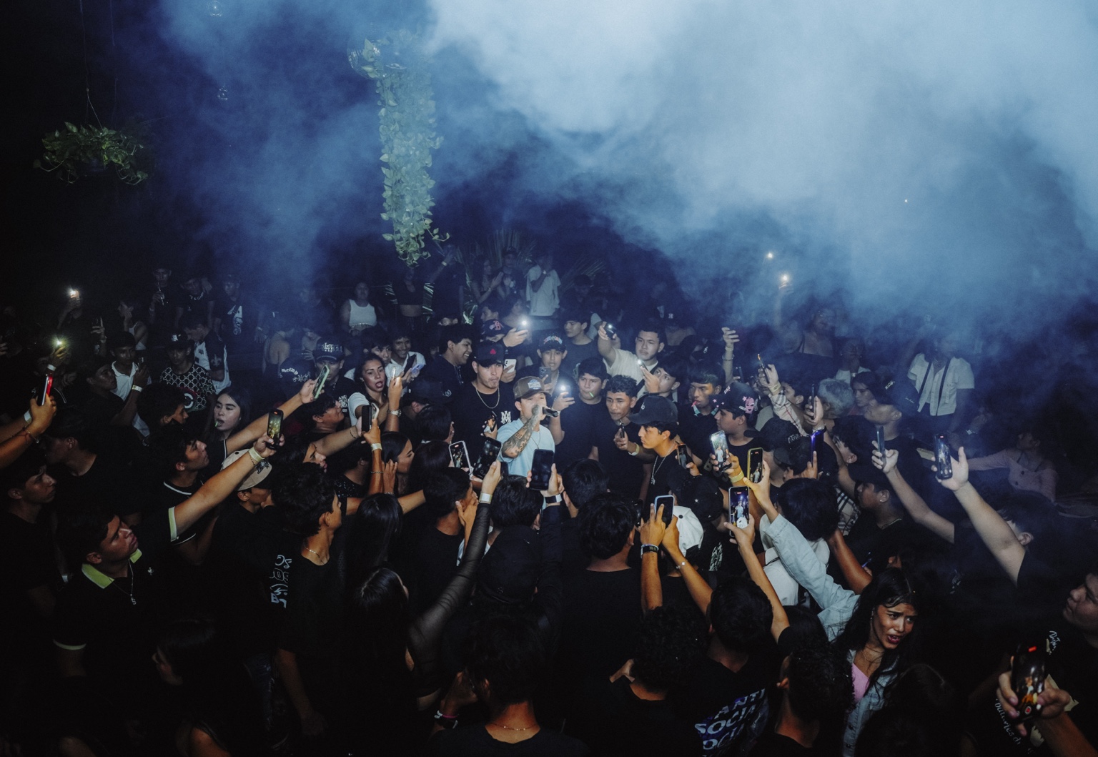 LOBO66 performing in the middle of a crowd